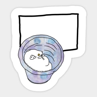 When life gives you lemons, curl up in a pot like this possum! Sticker